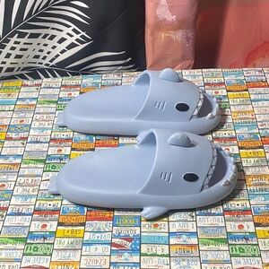 Shark Slides Slippers – Fun 3D Cartoon Design – Size 40-41